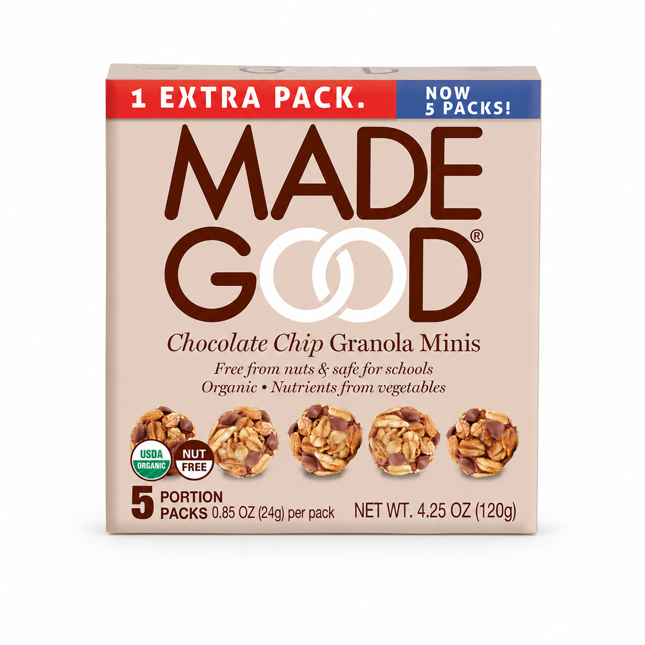 Made Good Granola Minis Chocolate Chip 24 gram Made Good